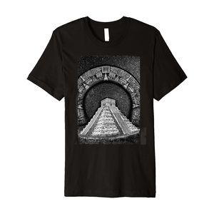 Temple of Kukulcán Mayan Pyramids Aztec Calendar Premium T-Shirt